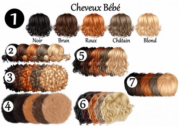 Cheveux pour bébés, jeunes enfants