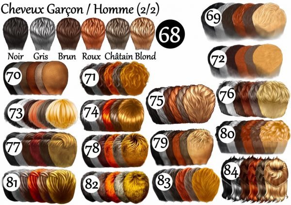 Cheveux garçons et hommes (2/2)