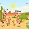 Portrait de Famille Girafes