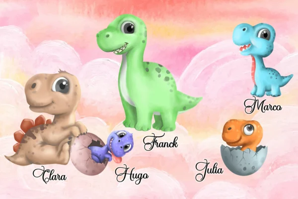 Portrait de famille Dinosaures 4