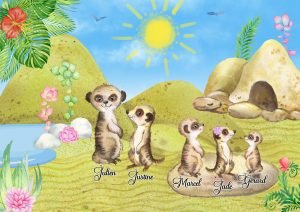 Portrait de Famille Suricates