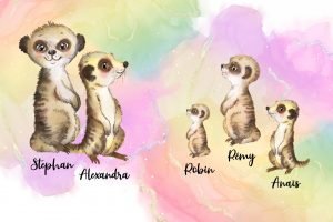 Portrait de Famille Suricates (version simple)