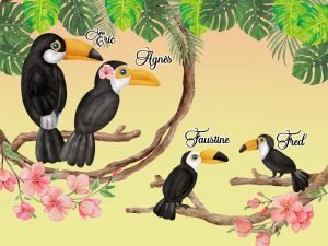 Portrait de Famille Toucans